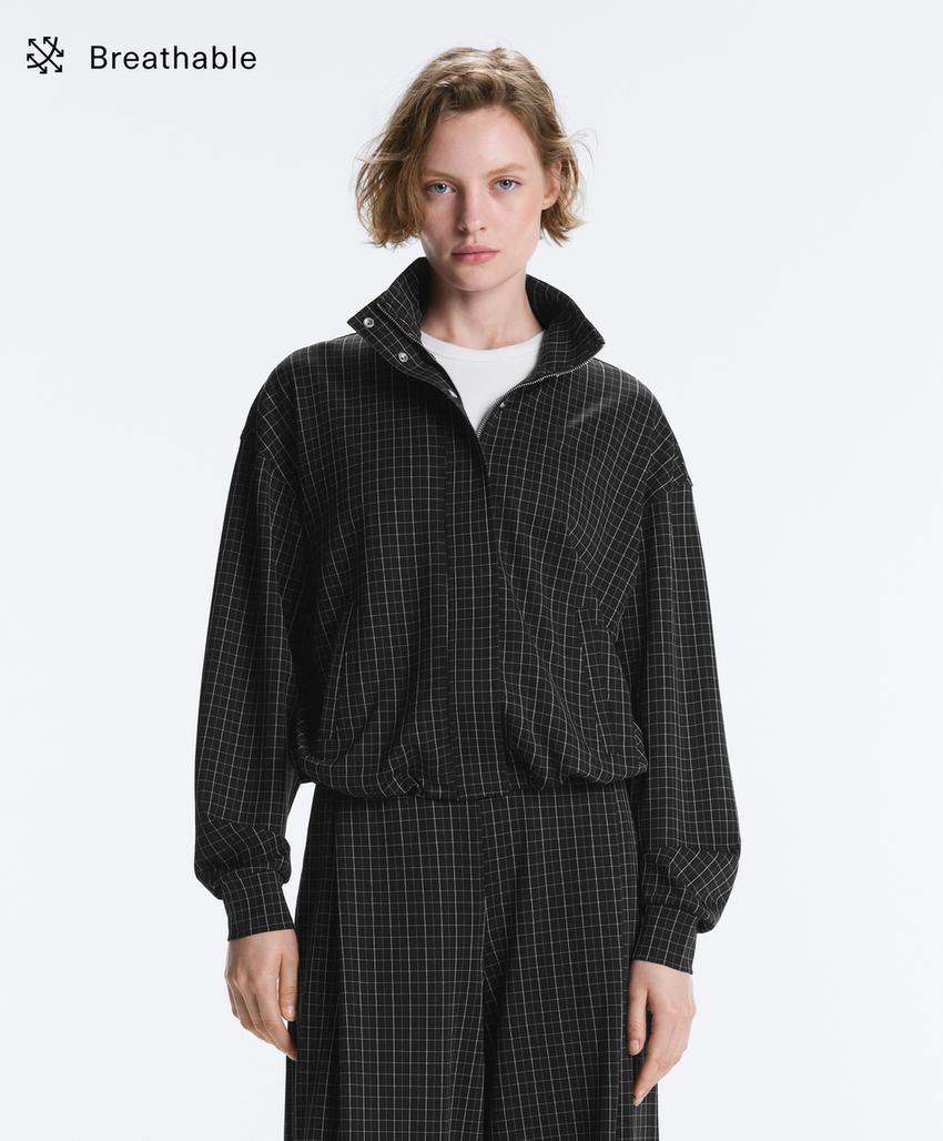 Куртка пике с воротником-стойкой