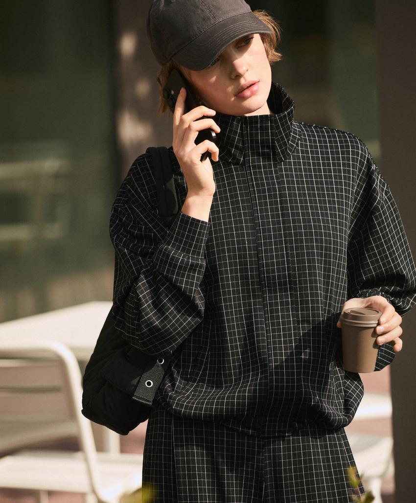 Куртка пике с воротником-стойкой