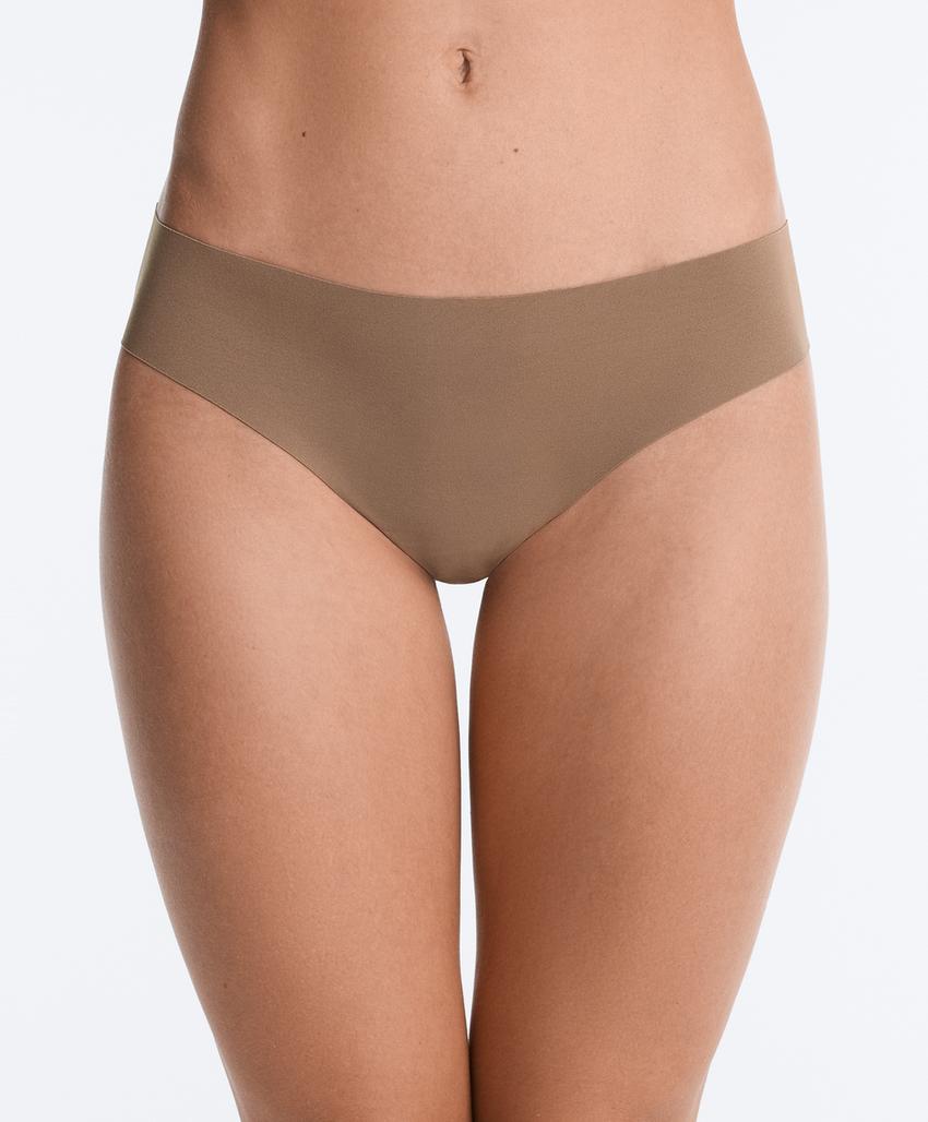 5 invisible laser-cut polyamide blend Brazilian briefs