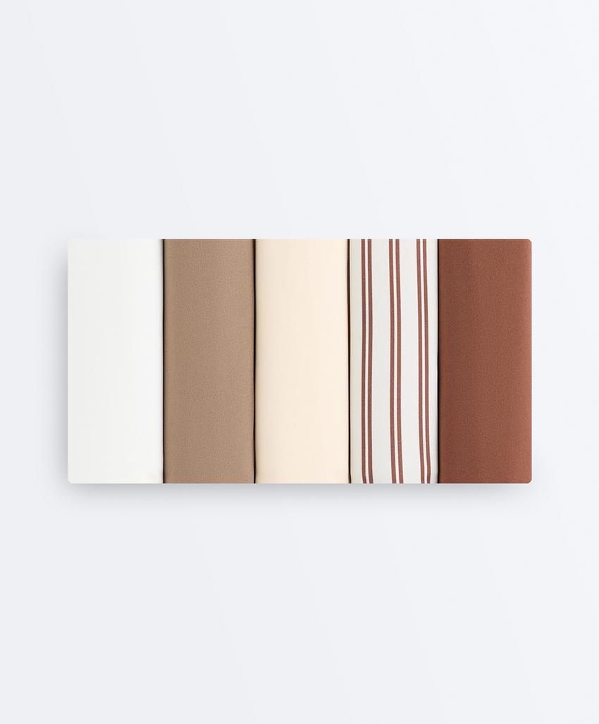 5 invisible laser-cut polyamide blend Brazilian briefs