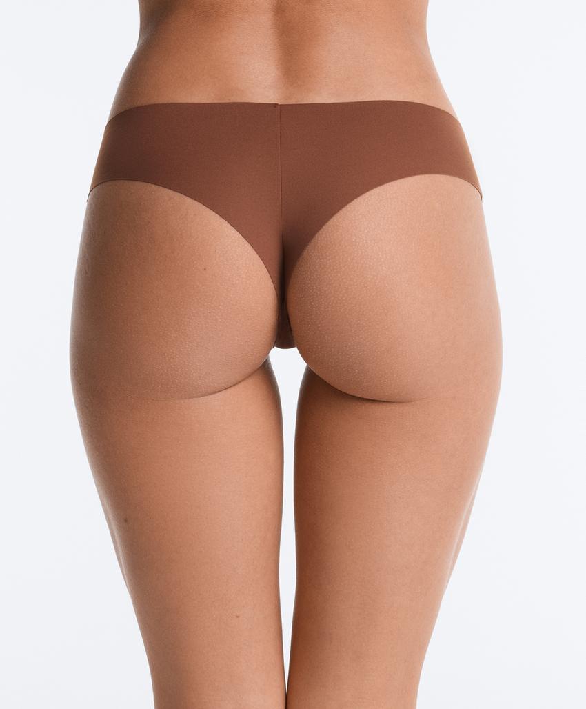 5 invisible laser-cut polyamide blend Brazilian briefs