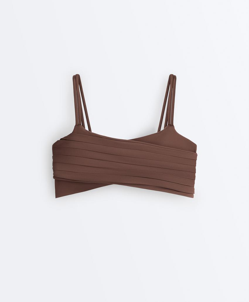 Спортивный бюстгальтер Comfortlux со средней поддержкой и плиссировкой