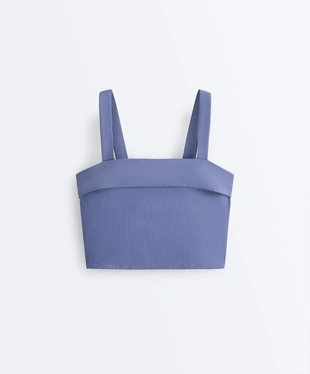 Майка - топ Comfortlux Rib с отворотом- Заказать в России