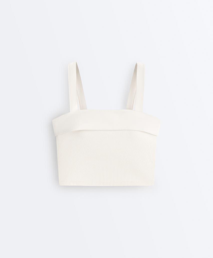 Майка - топ Comfortlux Rib с отворотом