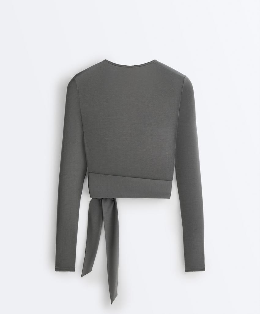 Футболка на запах из смесового лиоцелла