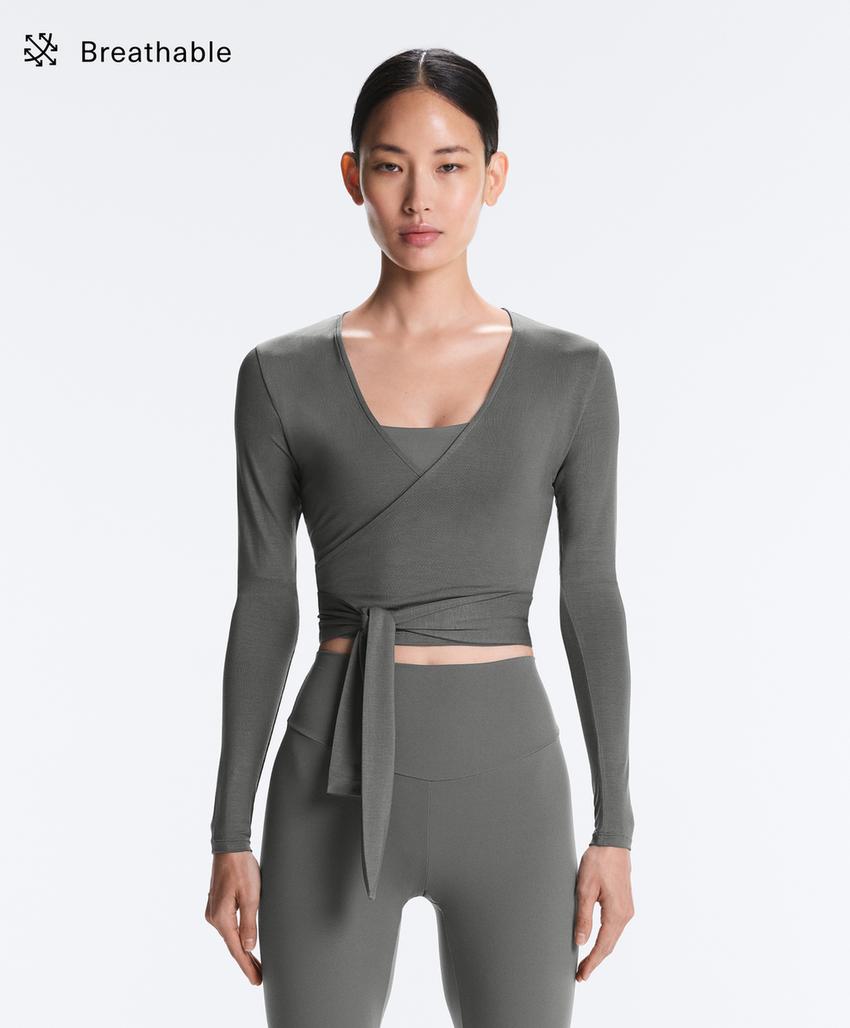 Футболка на запах из смесового лиоцелла