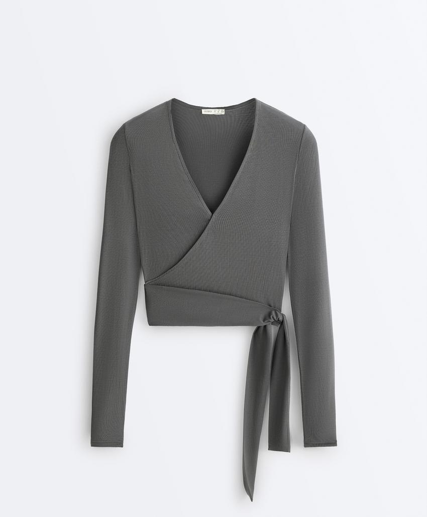 Футболка на запах из смесового лиоцелла