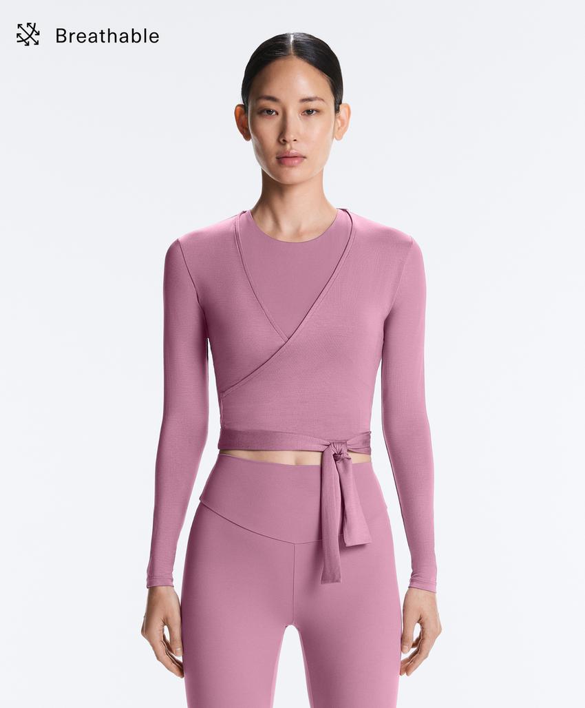 Футболка на запах из смесового лиоцелла