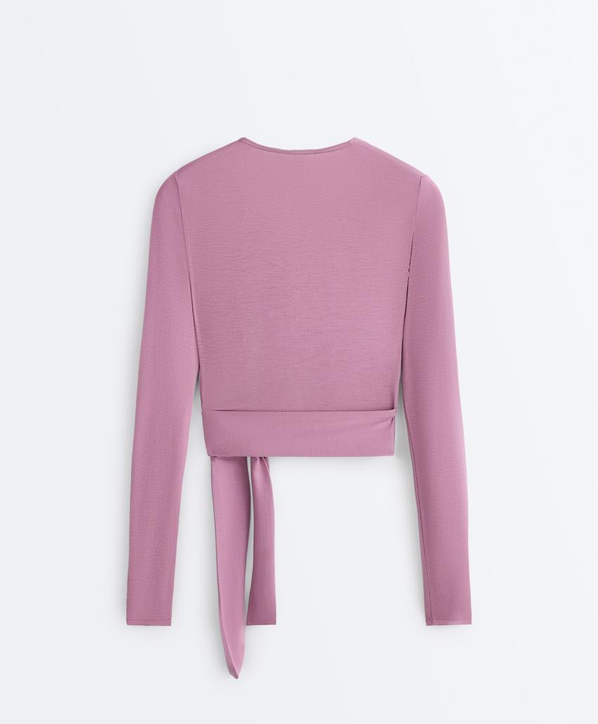 Футболка на запах из смесового лиоцелла