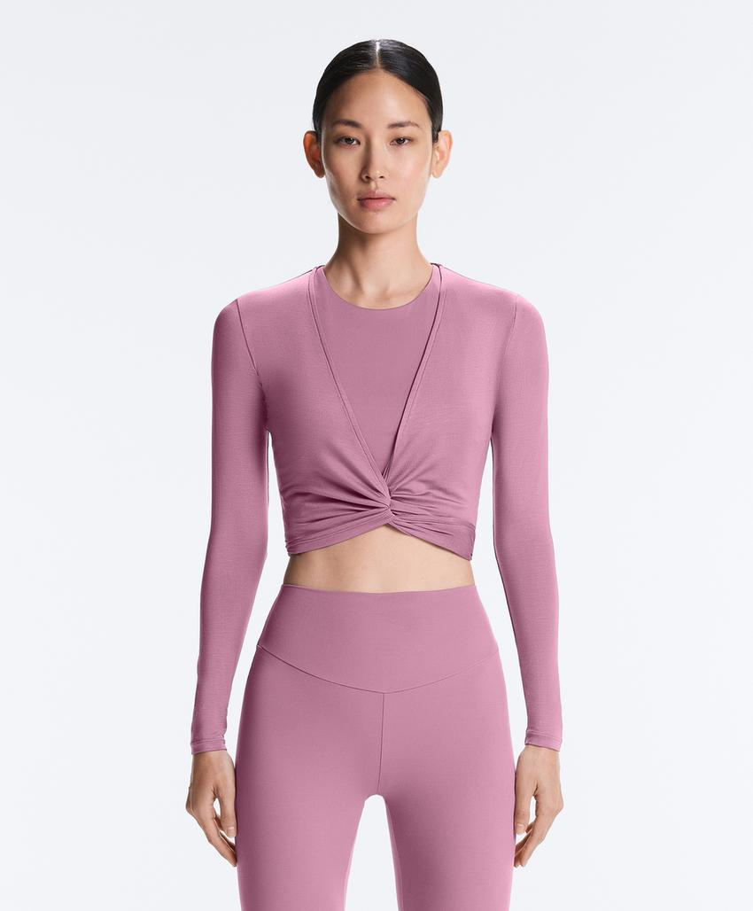 Футболка на запах из смесового лиоцелла