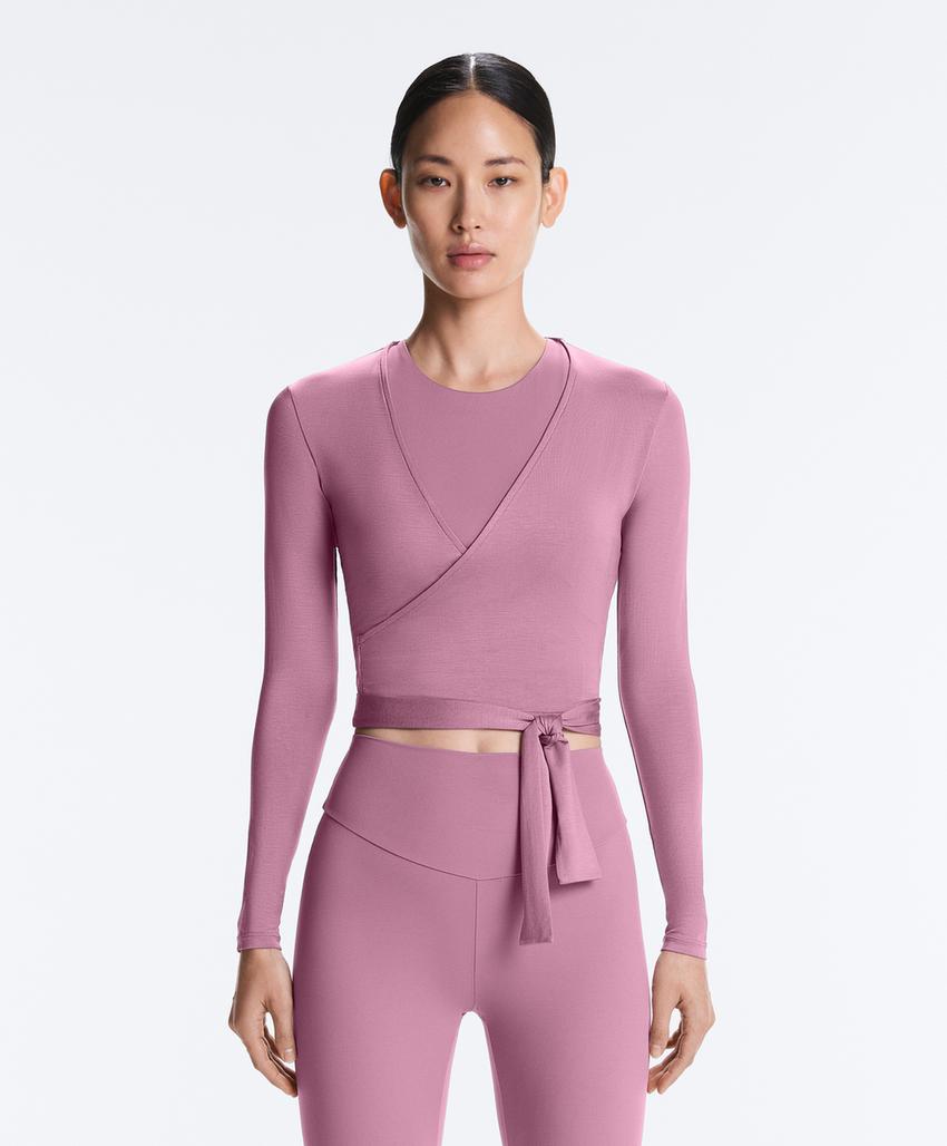 Футболка на запах из смесового лиоцелла