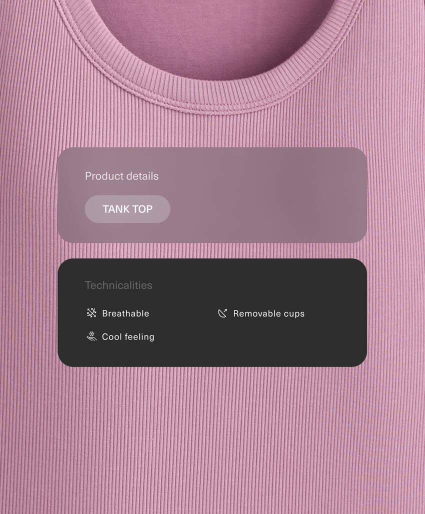 Майка в рубчик из смесового модала