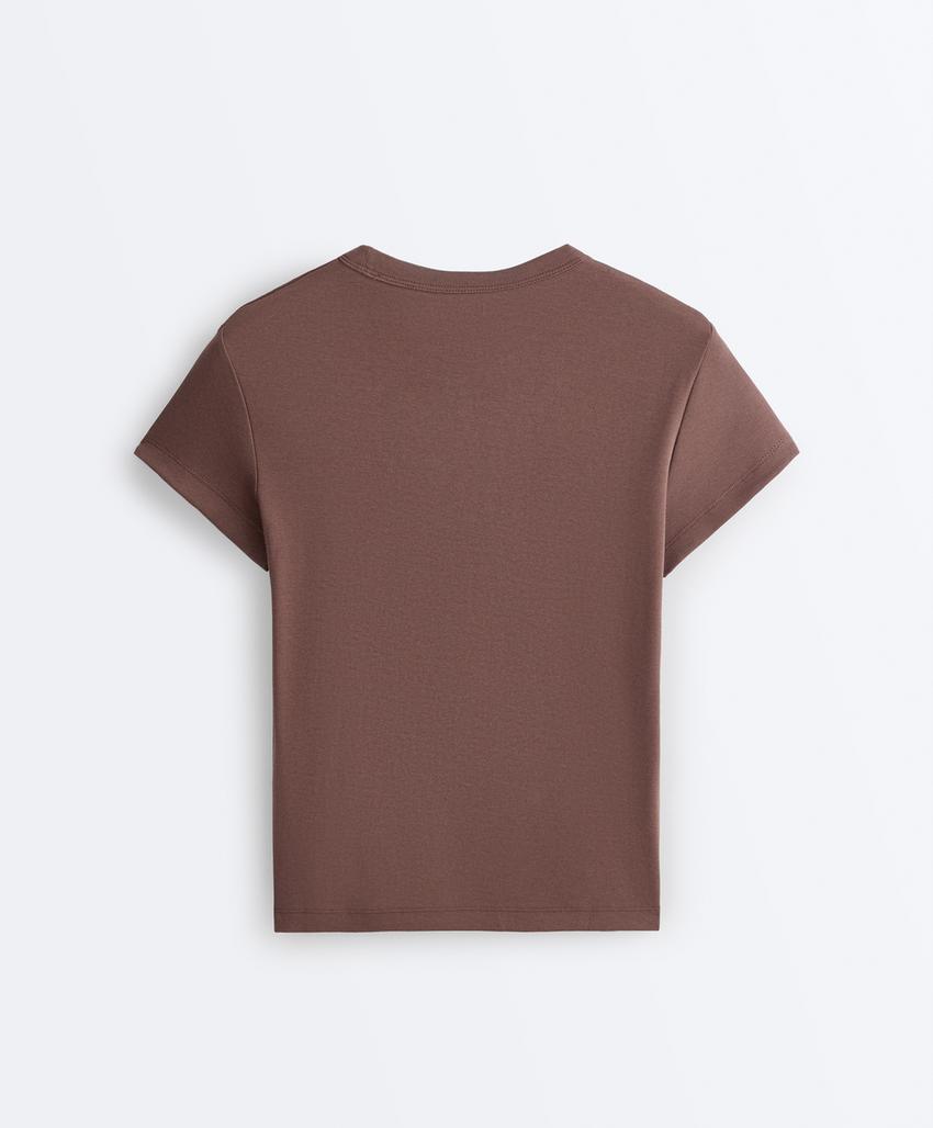 Футболка Rib Fit из смесового хлопка