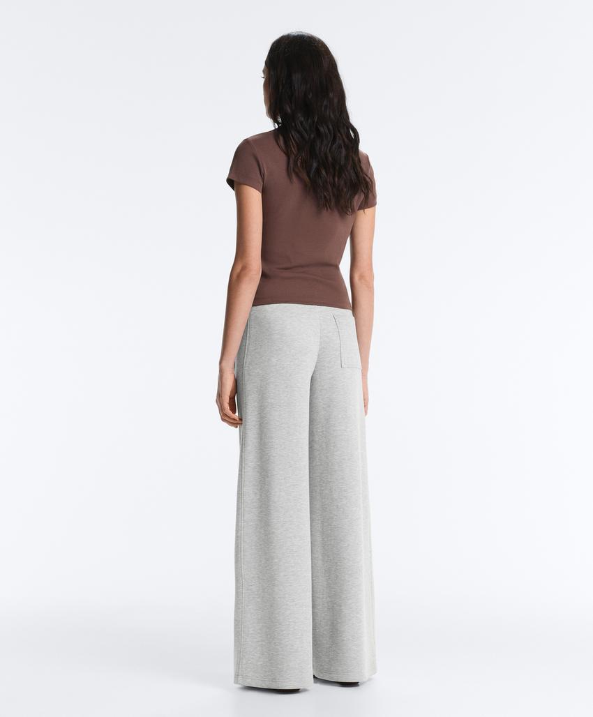 Футболка Rib Fit из смесового хлопка