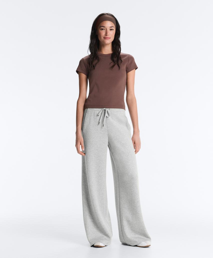 Футболка Rib Fit из смесового хлопка