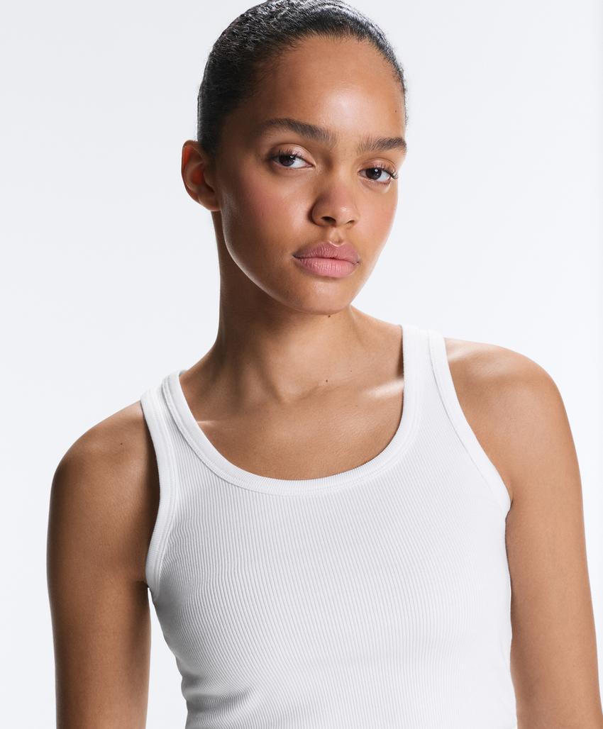 Майка Fitted Rib с хлопком и модалом