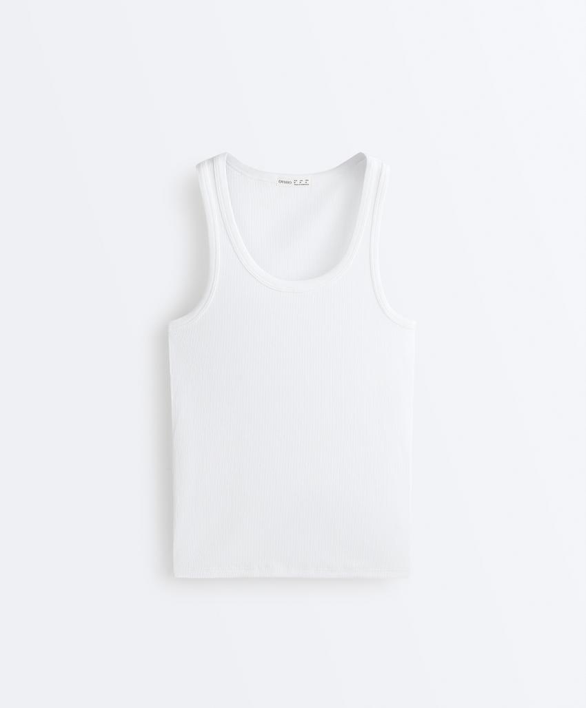 Майка Fitted Rib с хлопком и модалом