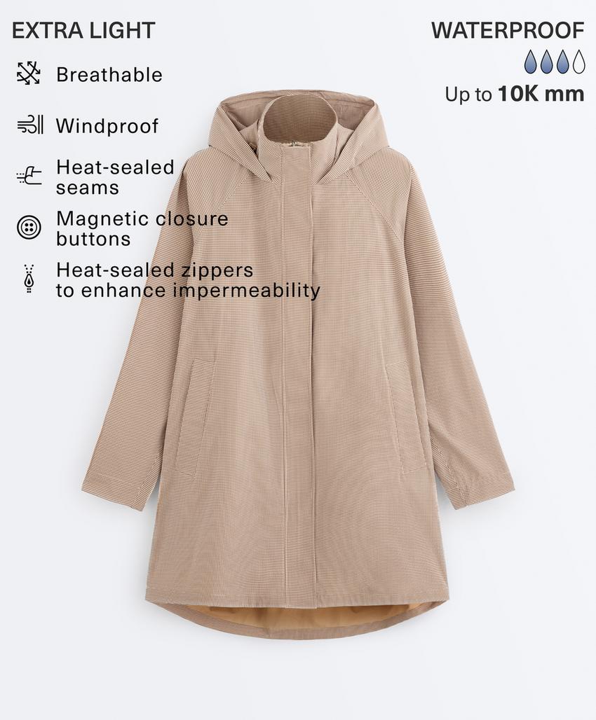 Очень легкая водонепроницаемая куртка 10K