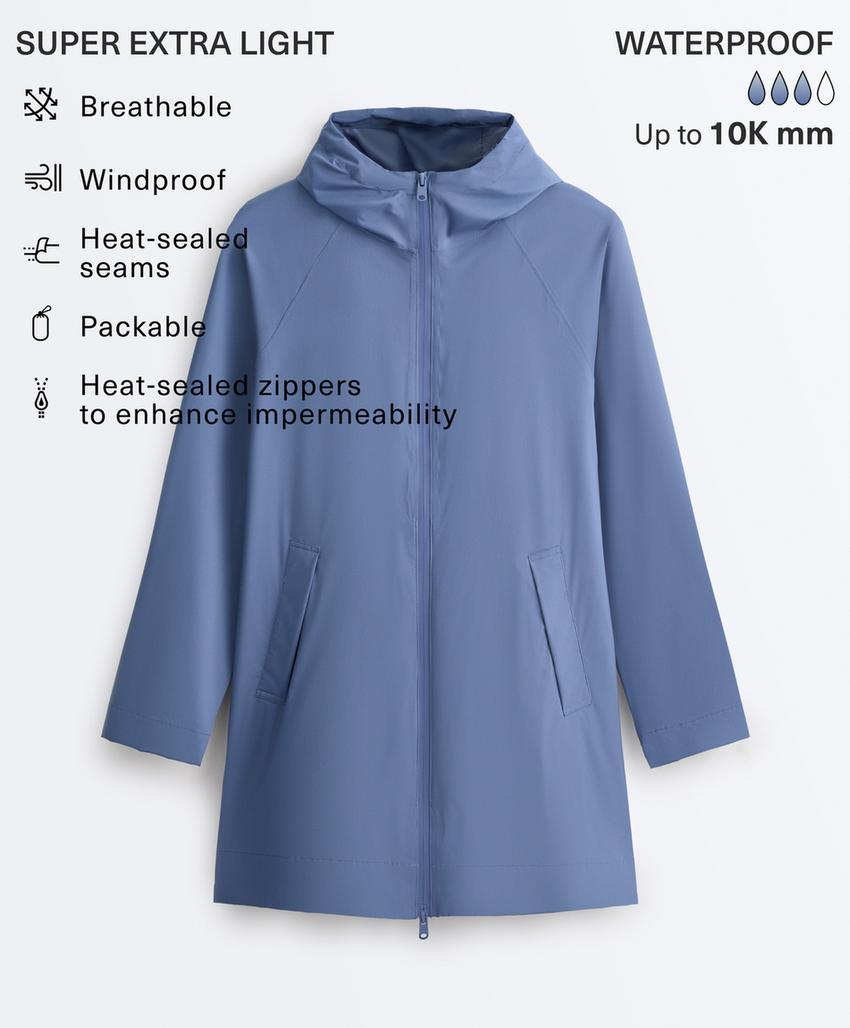 Ультралегкая упаковываемая куртка с водонепроницаемостью 10 000 мм