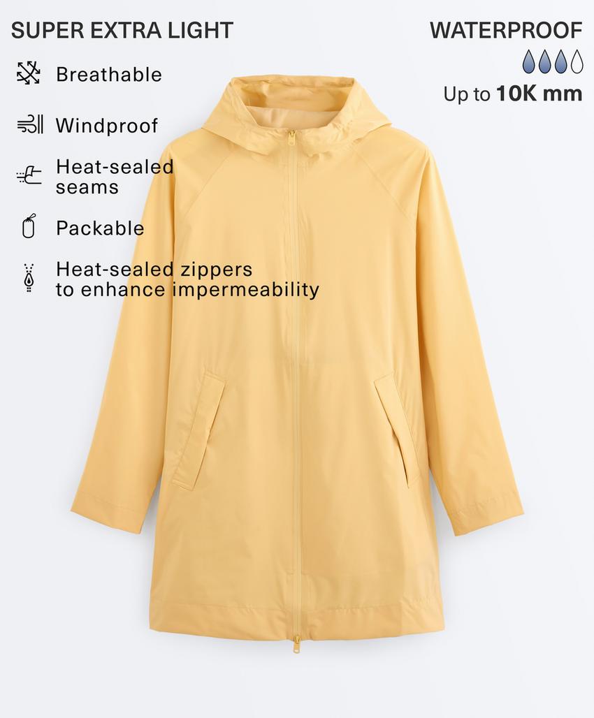 Ультралегкая упаковываемая куртка с водонепроницаемостью 10 000 мм
