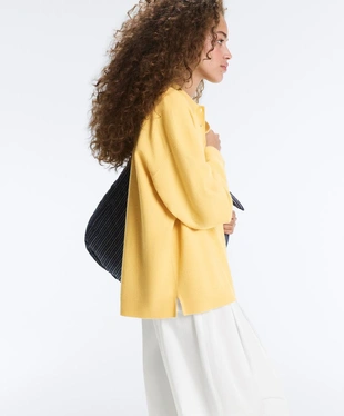 Вязаное поло на пуговицах- Заказать в России