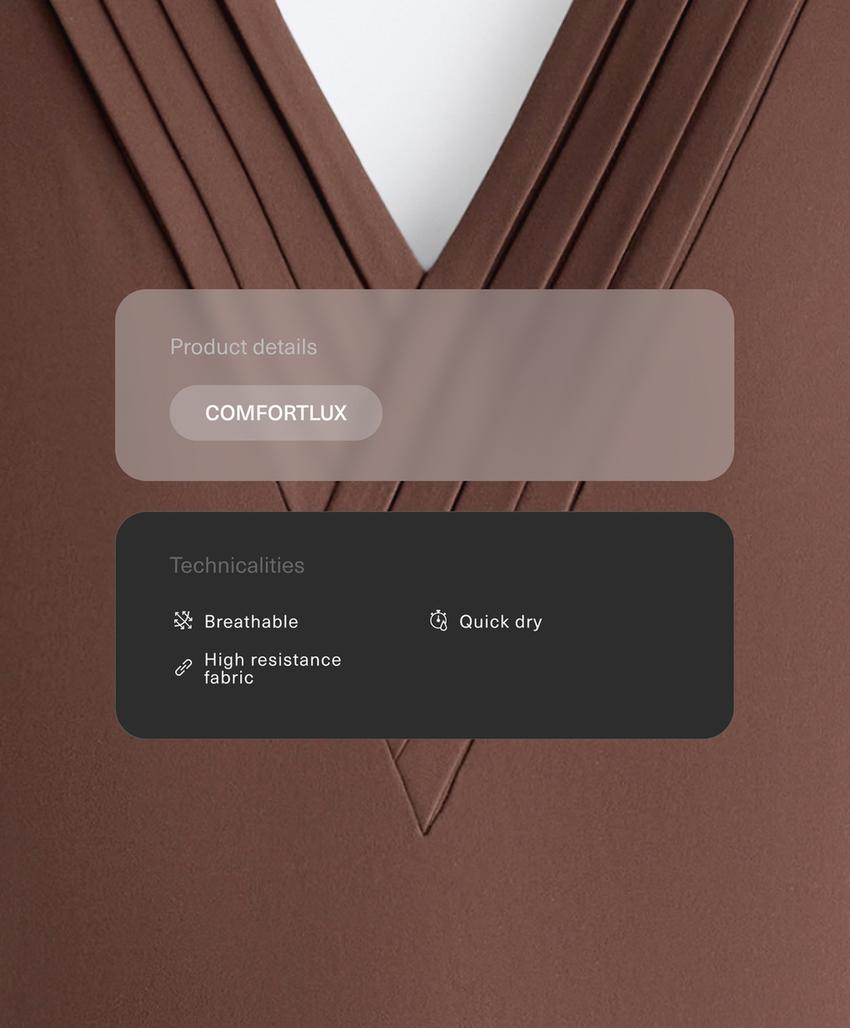 Длинный комбинезон Comfortlux плиссе