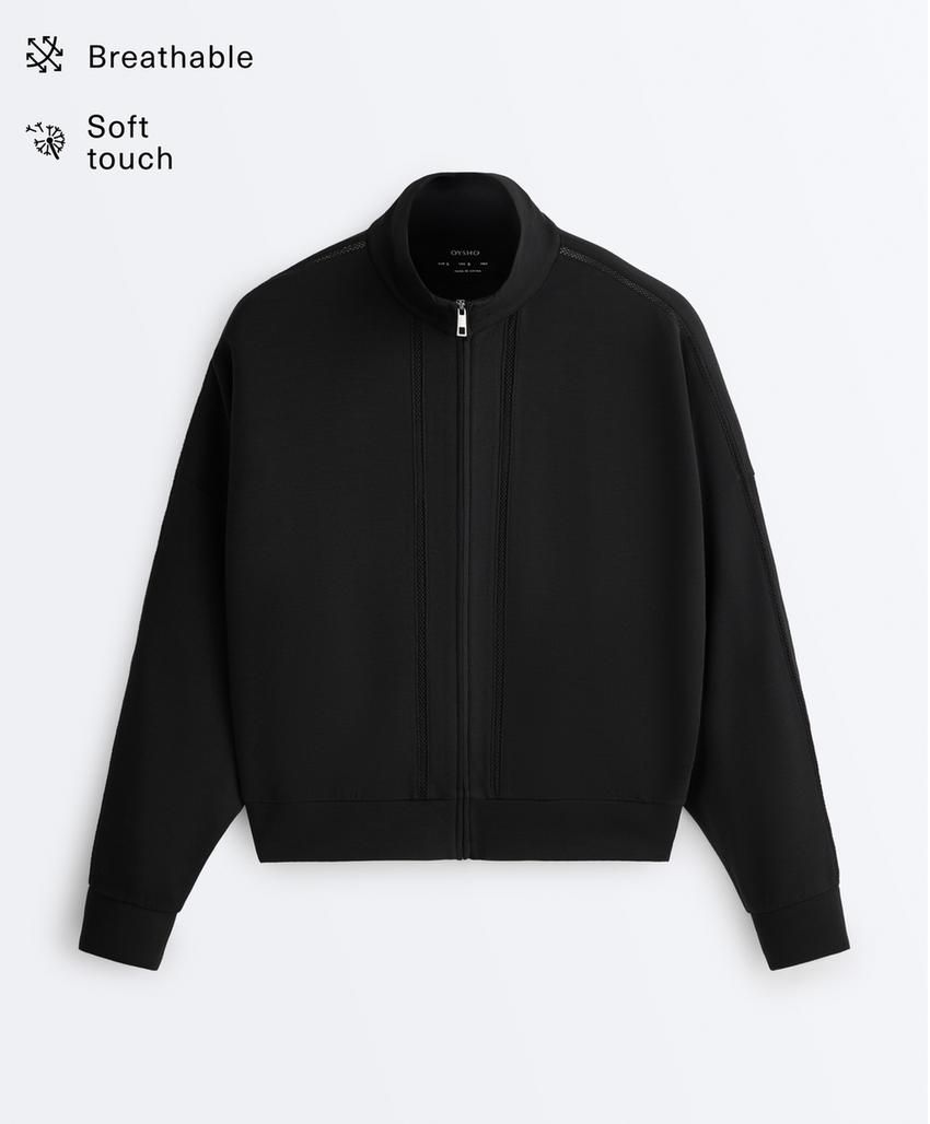 Куртка с модалом и вышивкой