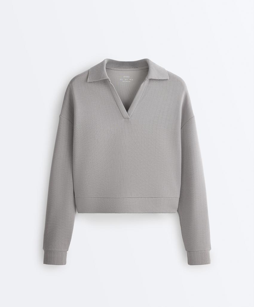 Поло в полоску из модала с мягкой отделкой