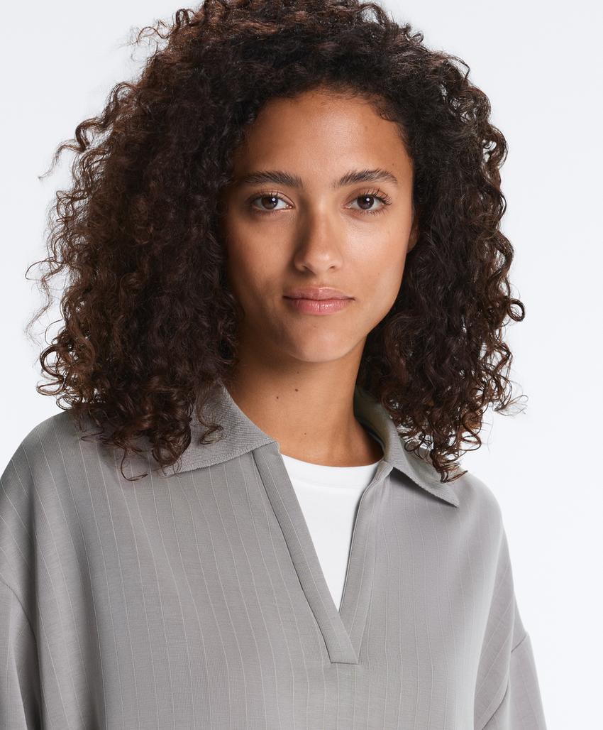 Поло в полоску из модала с мягкой отделкой