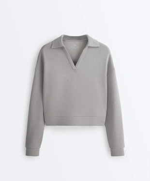 Поло в полоску из модала с мягкой отделкой- Заказать в России