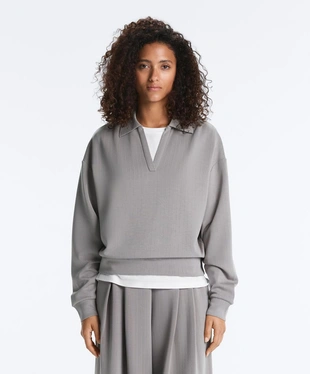 Поло в полоску из модала с мягкой отделкой- Заказать в России