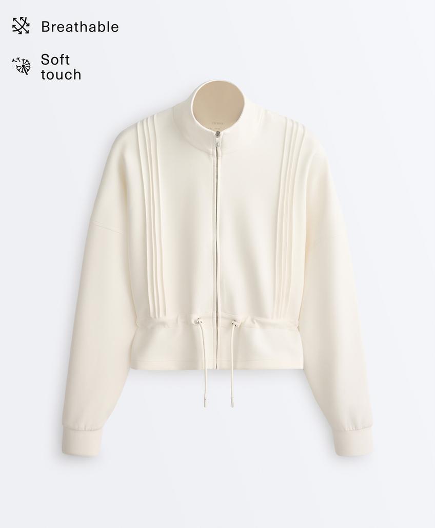 Куртка с модалом, мягкая на ощупь, с окантовкой