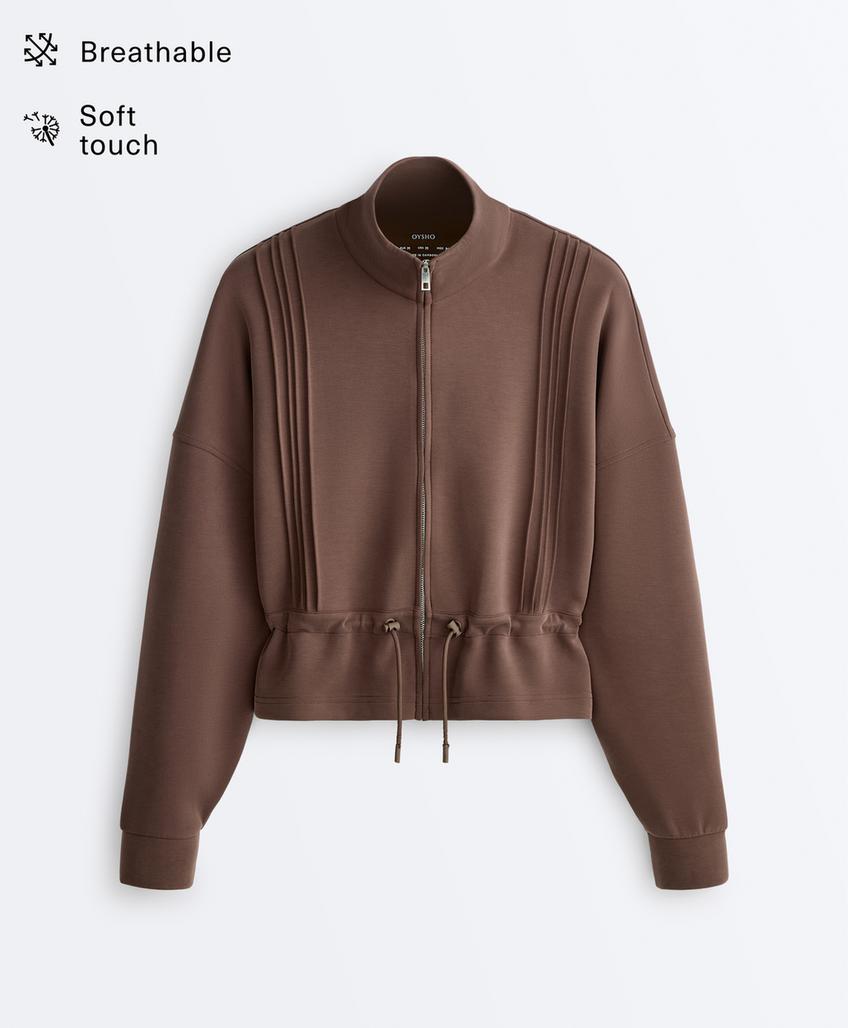 Куртка с модалом, мягкая на ощупь, с окантовкой