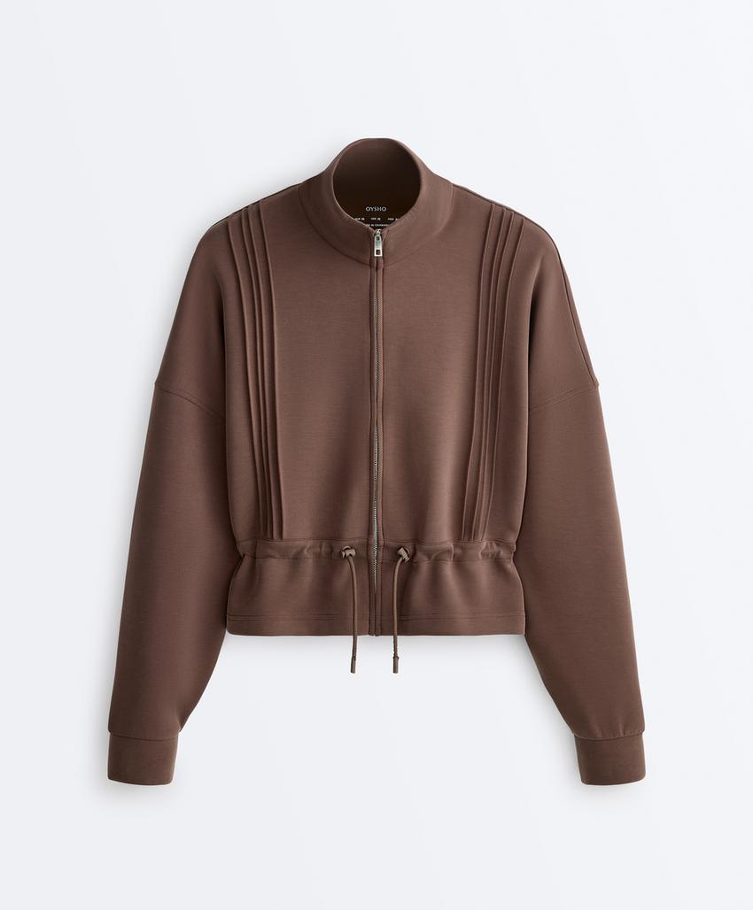 Куртка с модалом, мягкая на ощупь, с окантовкой