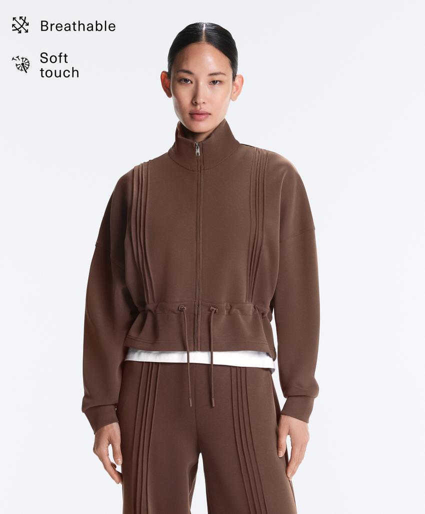 Куртка с модалом, мягкая на ощупь, с окантовкой