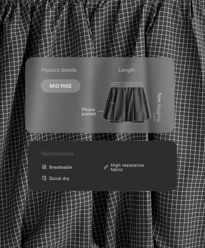Юбка-баллон Compressive в клетку