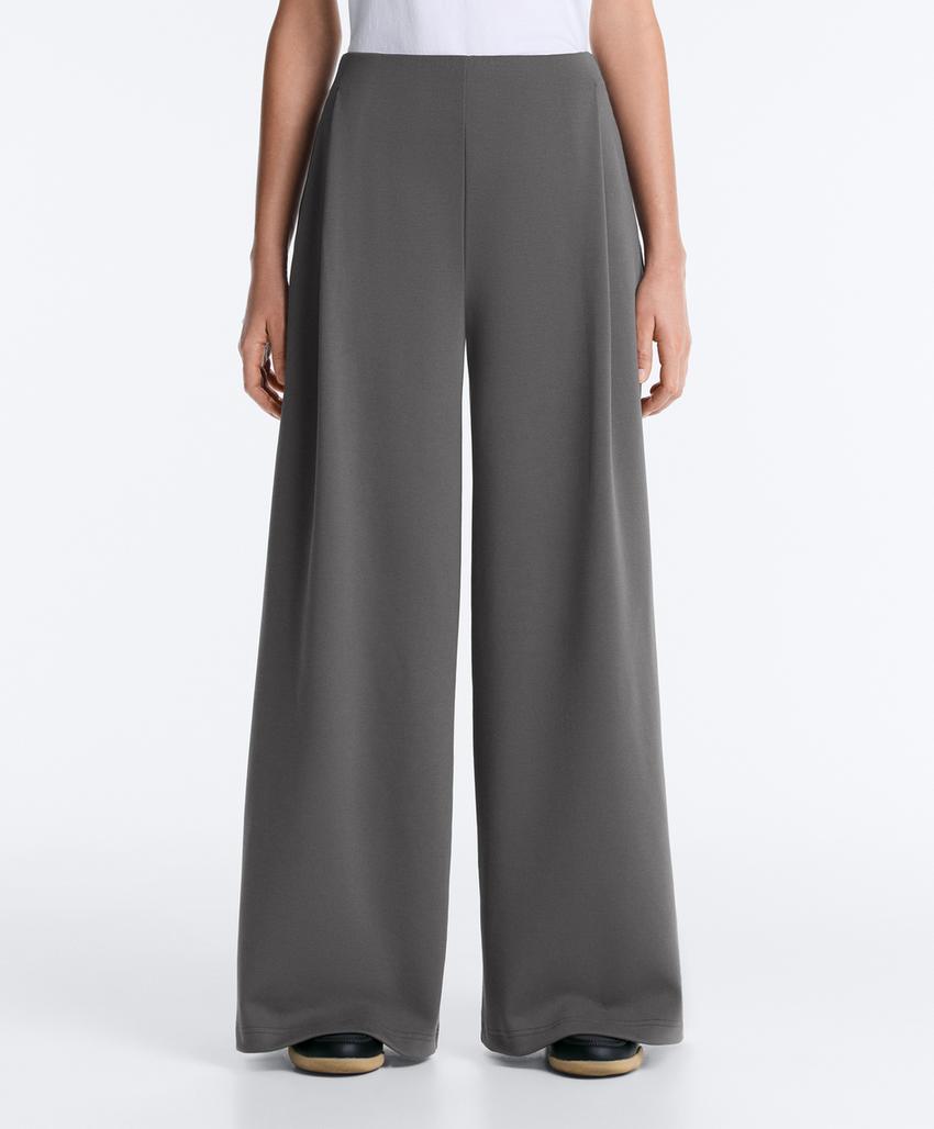 Широкие брюки  из пике