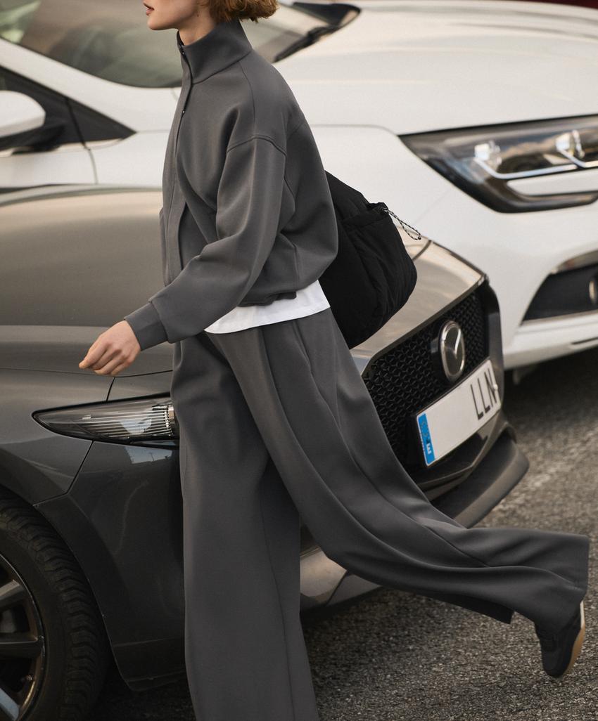 Широкие брюки  из пике