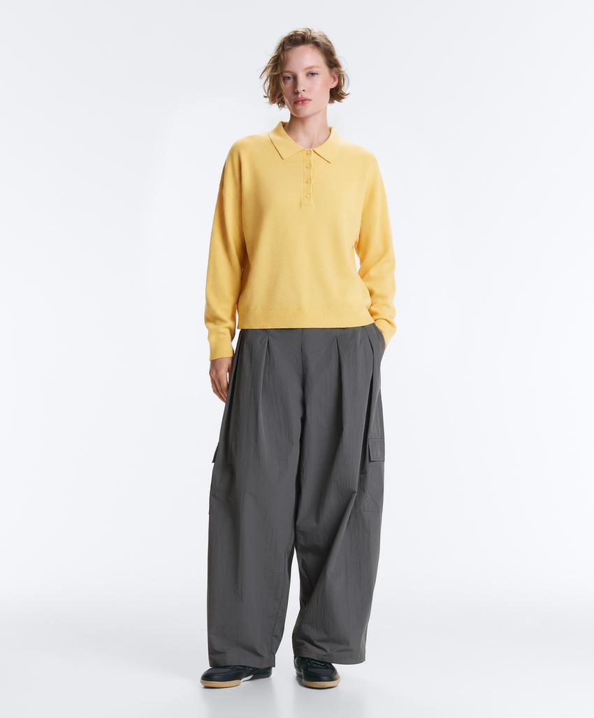 Длинные водоотталкивающие брюки карго из нейлона