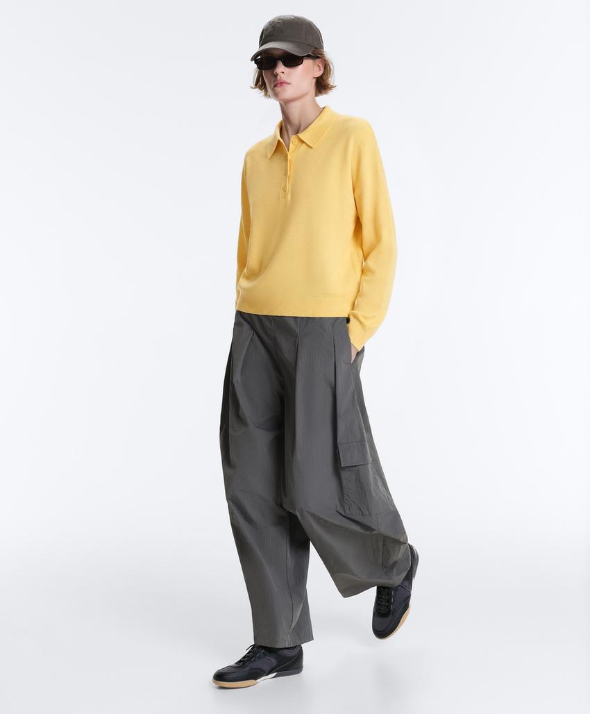 Длинные водоотталкивающие брюки карго из нейлона