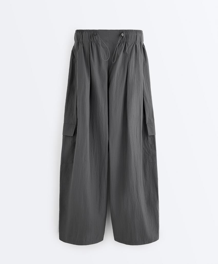 Длинные водоотталкивающие брюки карго из нейлона