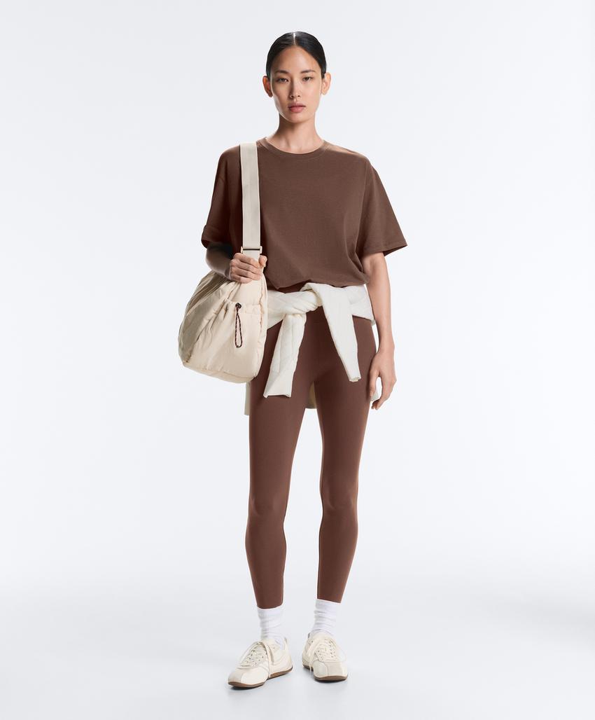 Футболка Oversize с короткими рукавами из смесового хлопка