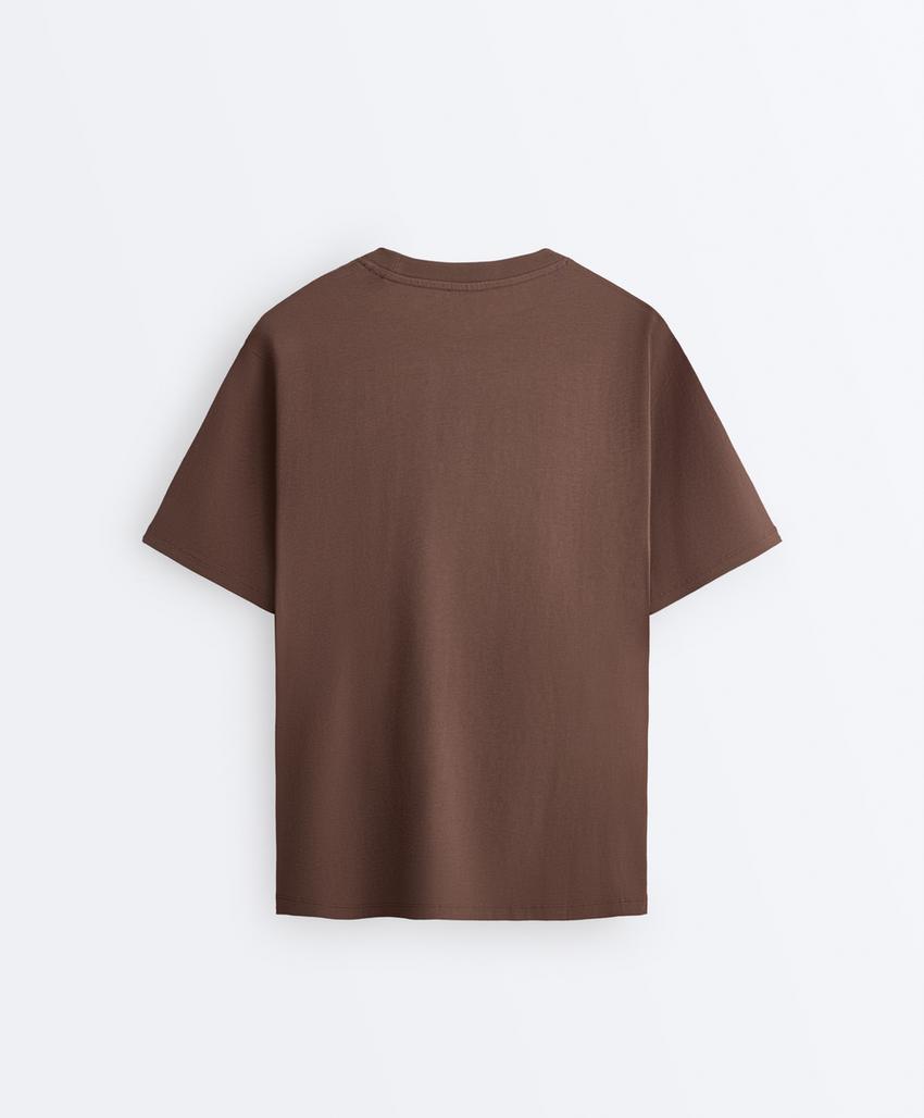 Футболка Oversize с короткими рукавами из смесового хлопка