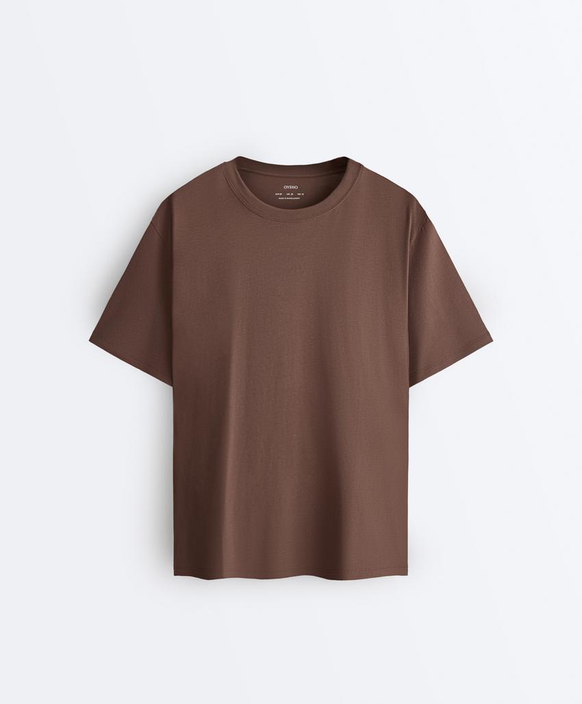 Футболка Oversize с короткими рукавами из смесового хлопка