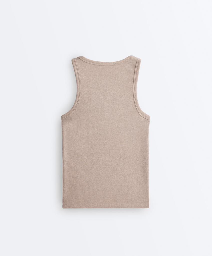 Майка Fitted Rib с хлопком и модалом