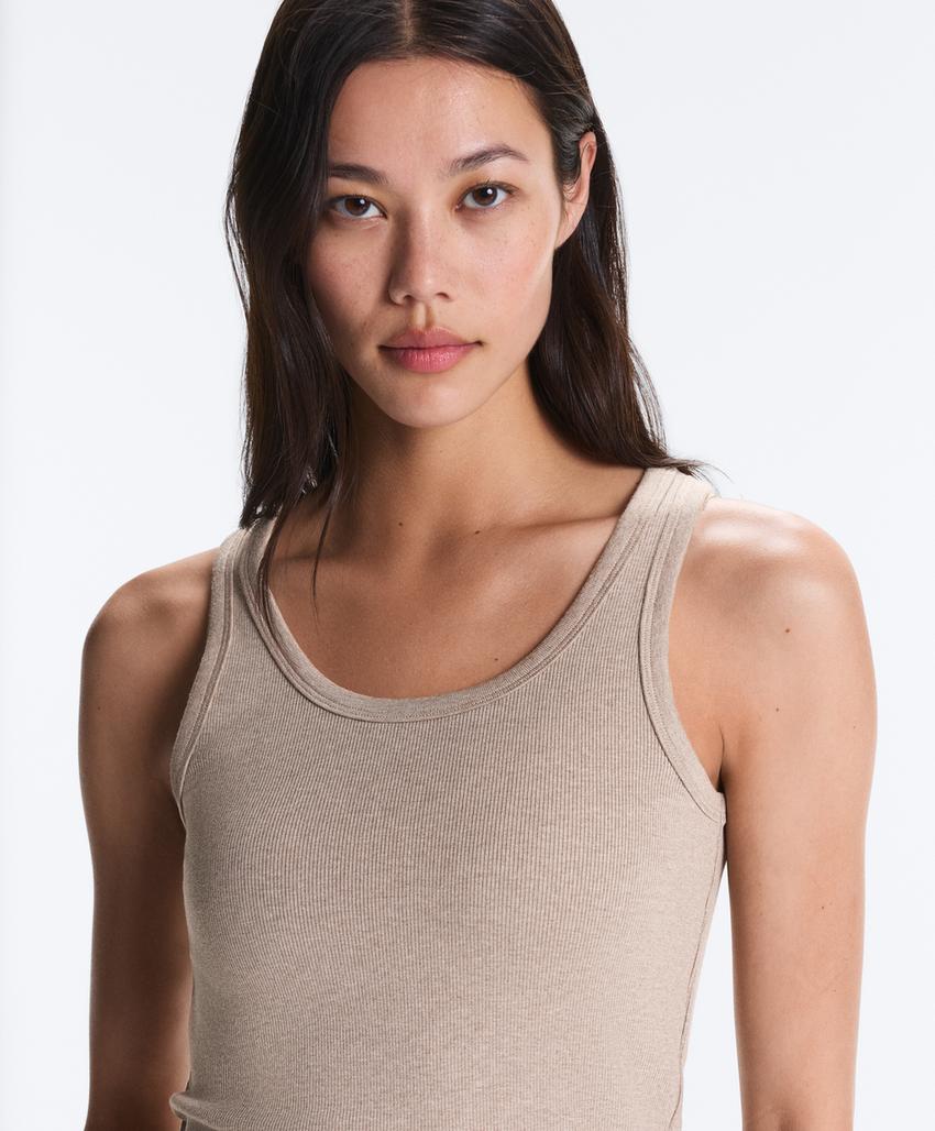 Майка Fitted Rib с хлопком и модалом