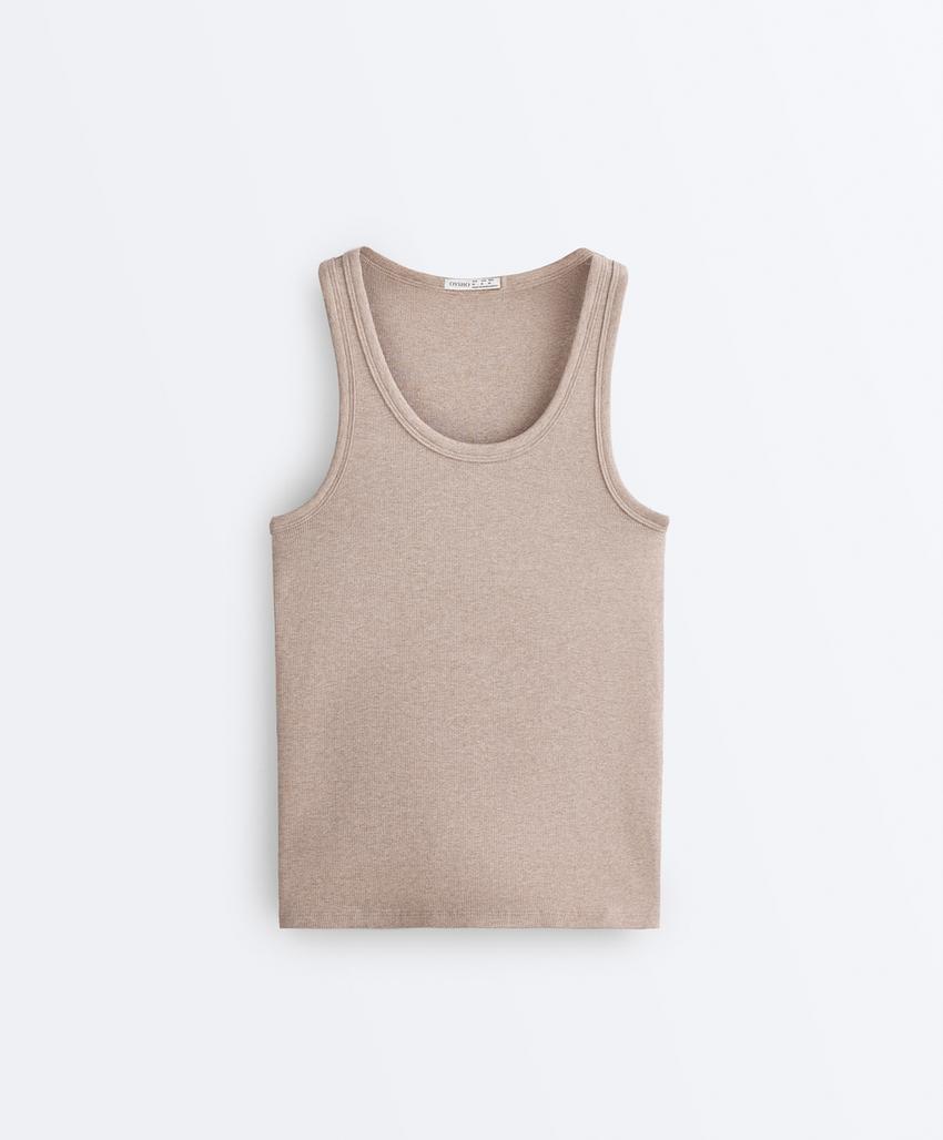 Майка Fitted Rib с хлопком и модалом