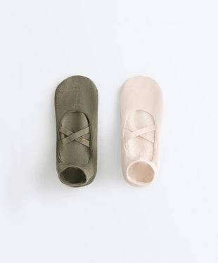 2 пары носков-sneaker из смесового хлопка с лентами для йоги и пилатеса- Заказать в России