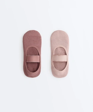 2 пары носков для йоги и пилатеса из смесового хлопка с широкой лентой- Заказать в России