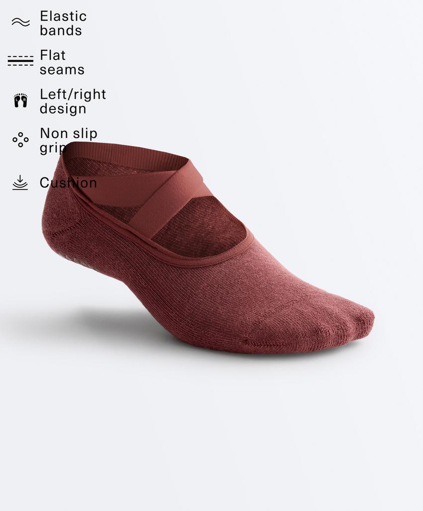 2 пары невидимых носков из смесового хлопка для йоги и пилатеса